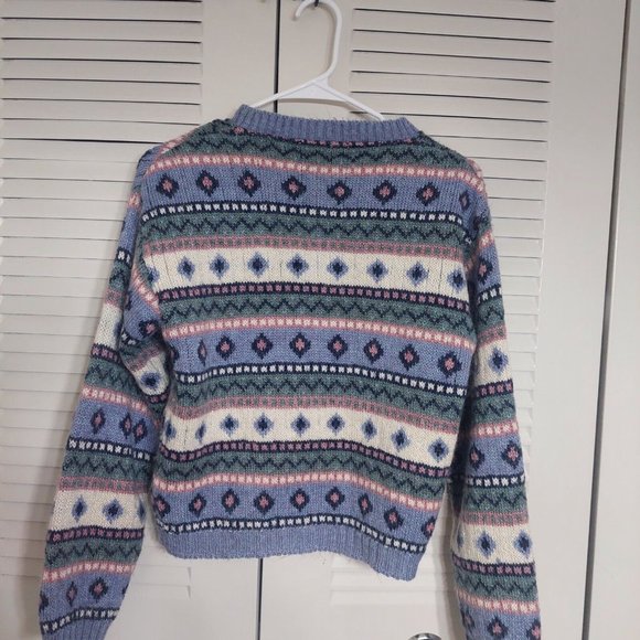 L.L. Bean Multicolor Patterned Cardigan - Picture 2 of 4